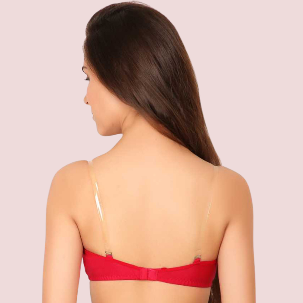 3 Pairs Clear Transparent Back Regular Bras2 2