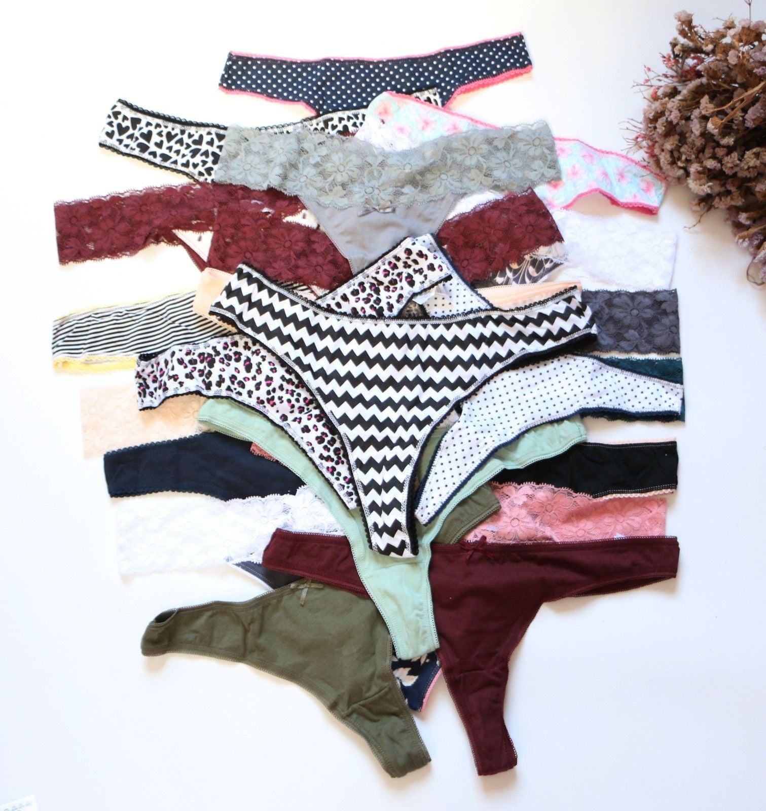 7 Pack Sexy thong Panties Variety Pack 1