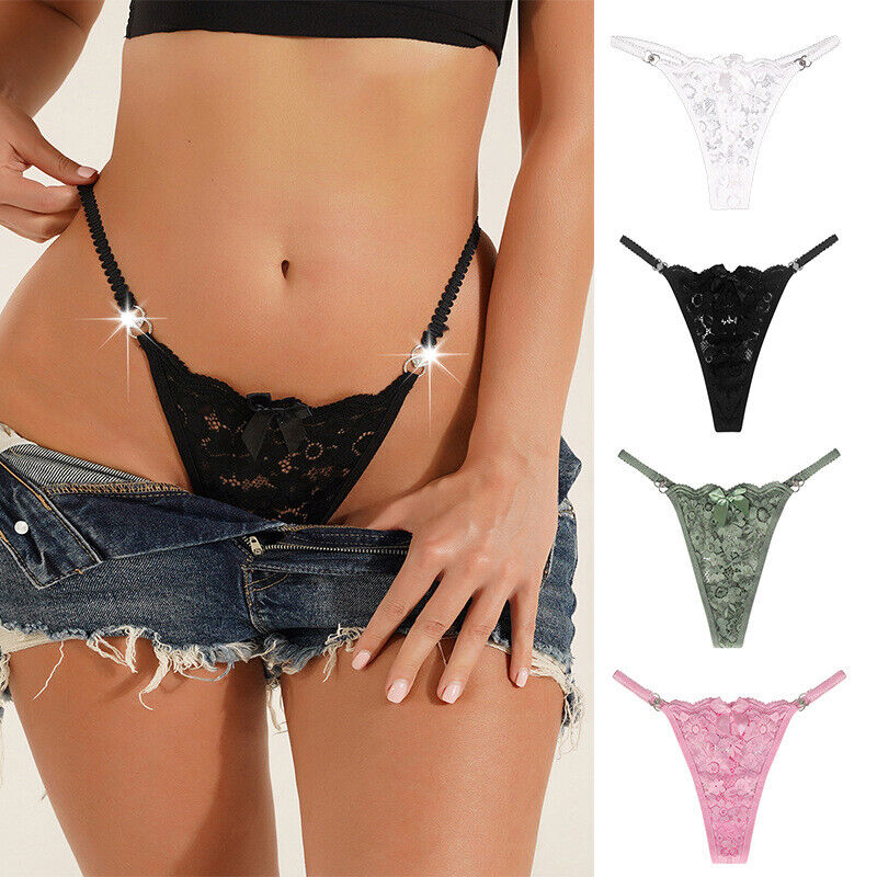 Assorted Colors Lace G-String Pack of 4 5