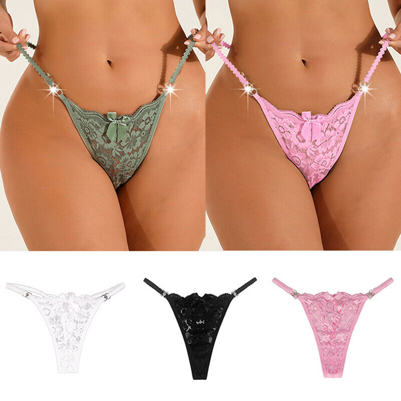 Assorted Colors Lace G-String Pack of 4 4