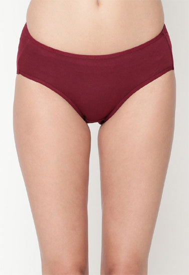 Comfy  Snazzy Way Women's Best Fitting Plus Size Maroon Cotton Panties (Pkt of 2)