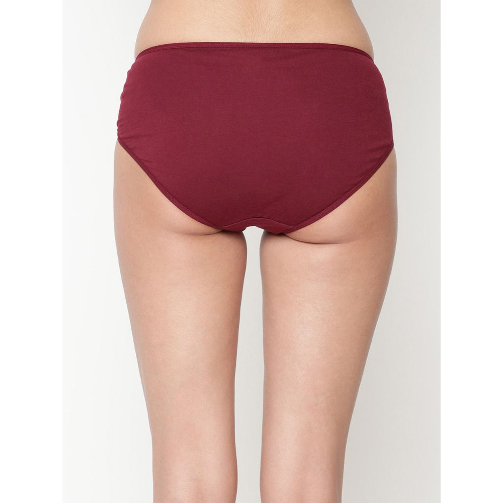 Comfy  Snazzy Way Women's Best Fitting Plus Size Maroon Cotton Panties(Pkt of 2) 3