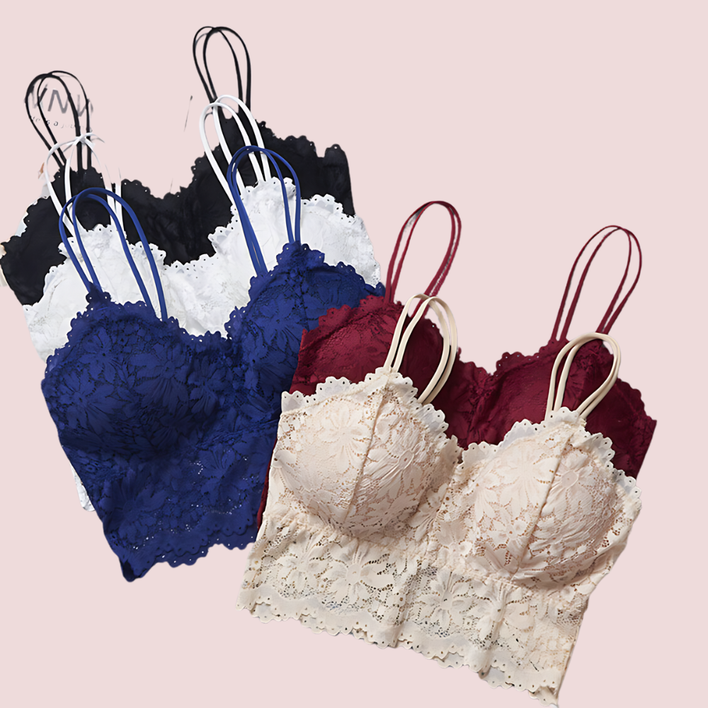 Cute Stretch lace bralette Bra top (Pack of 2)3