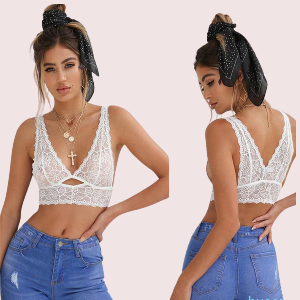 Goddess Grace Plus-Size Lace Bralette Set