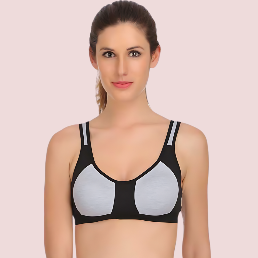 "Non" padded medium impact Sports bra ( 2 Pack )2