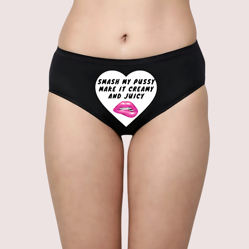 Personalized Love Note Naughty Panty.