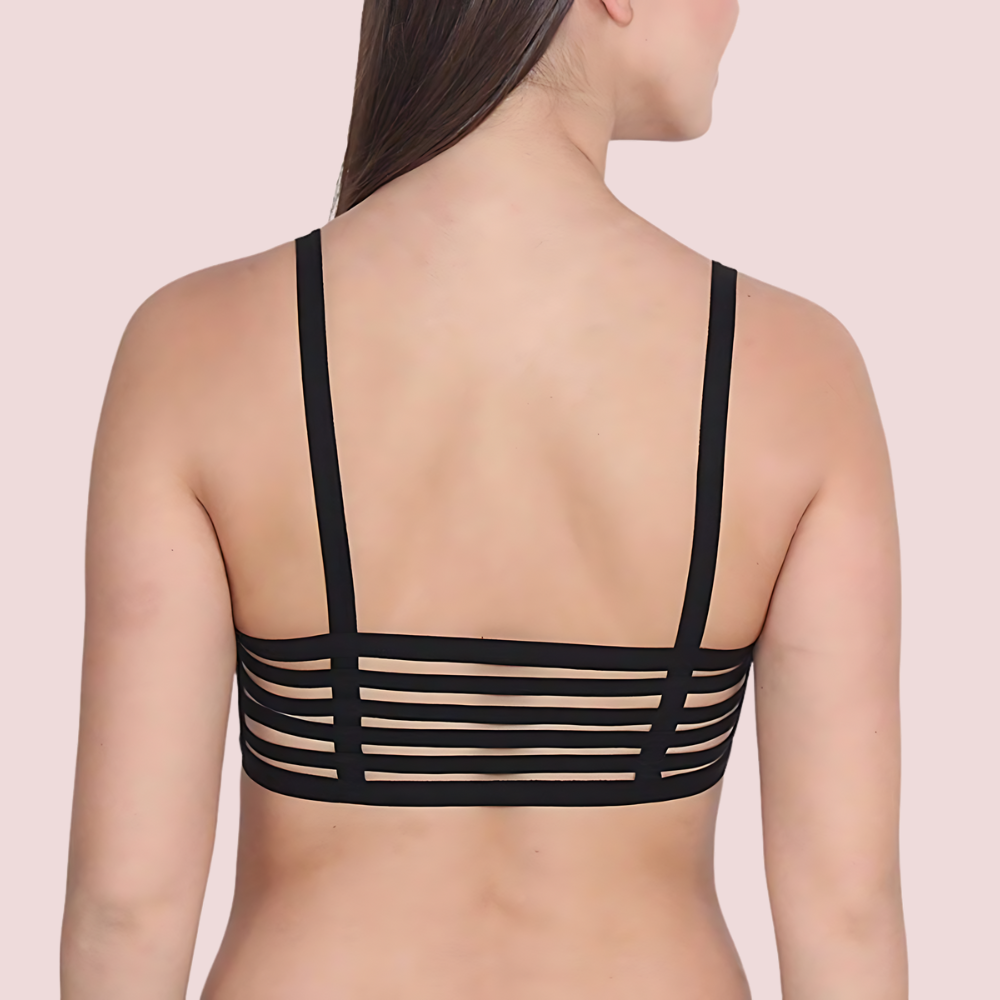 "Sexy" Pack Of 2 Sexy Back Stripe Bralette Bra1